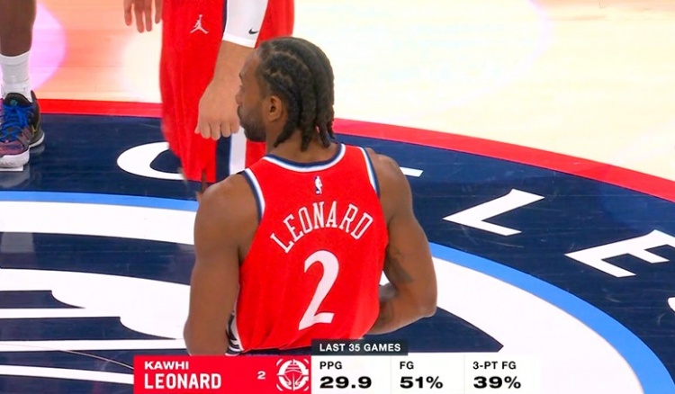 开云官网-战神！伦纳德近35场比赛场均29.9分 投篮命中率51%&amp;三分命中率39%